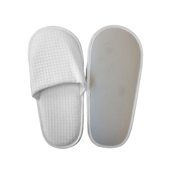 Hospitality Emporium Washable Waffle Closed Toe Slippers, XL Rubber